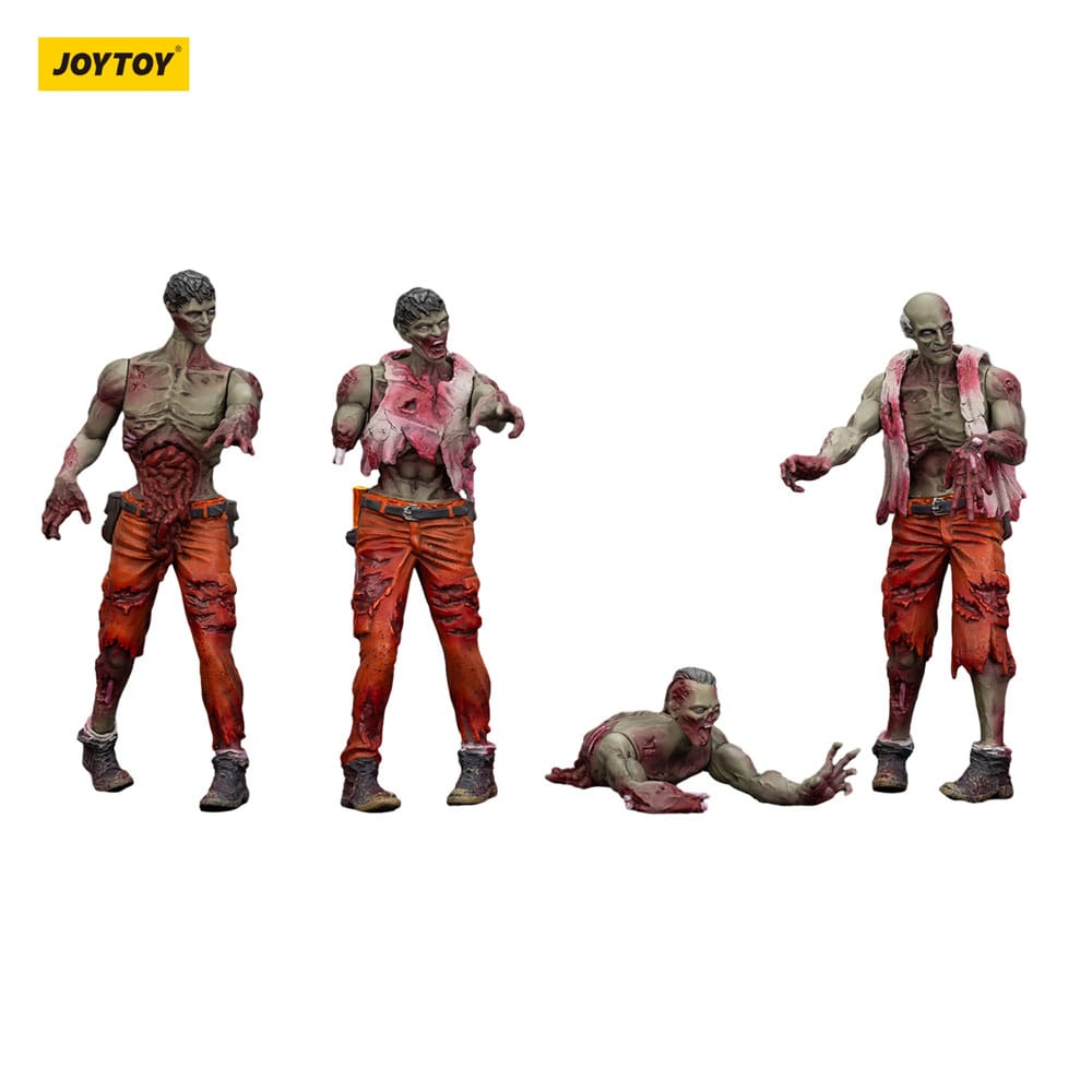 Zombie Dark Source 4-Pack Mechanic Team 8cm Action Figures